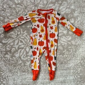 Little Sleepies Pumpkin and Gourd Kids Footie